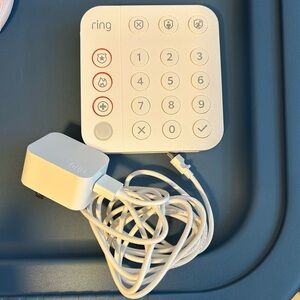 Ring White Security Keypad with Adapter